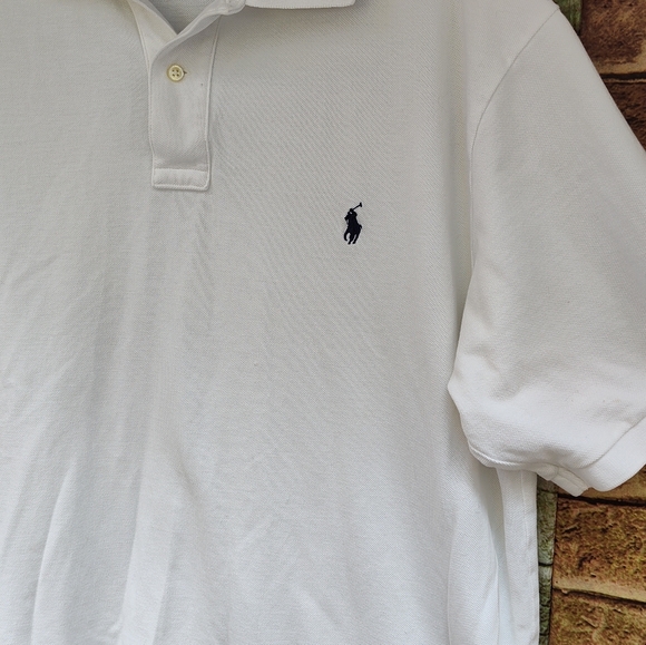 Men’s white polo XLT - Picture 6 of 7